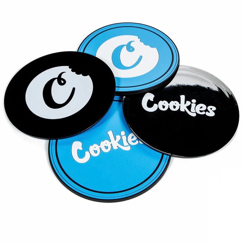 Cookies 4-Pack of 4" Silicone Table Coasters (Cookies Blue) CM232AMI18