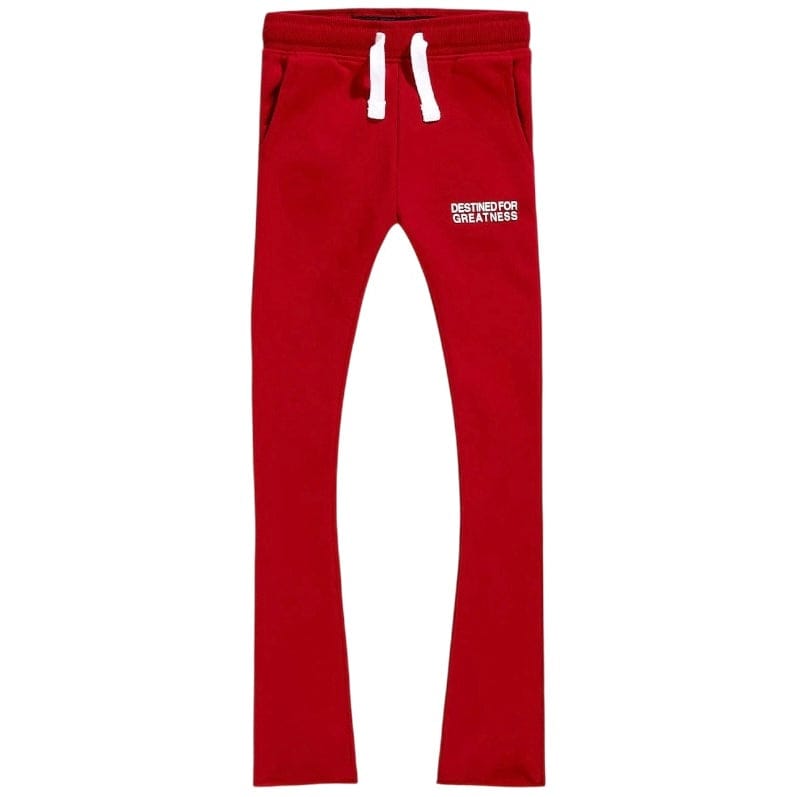 Kids Destined For Greatness Stacked Sweatpants (Red)