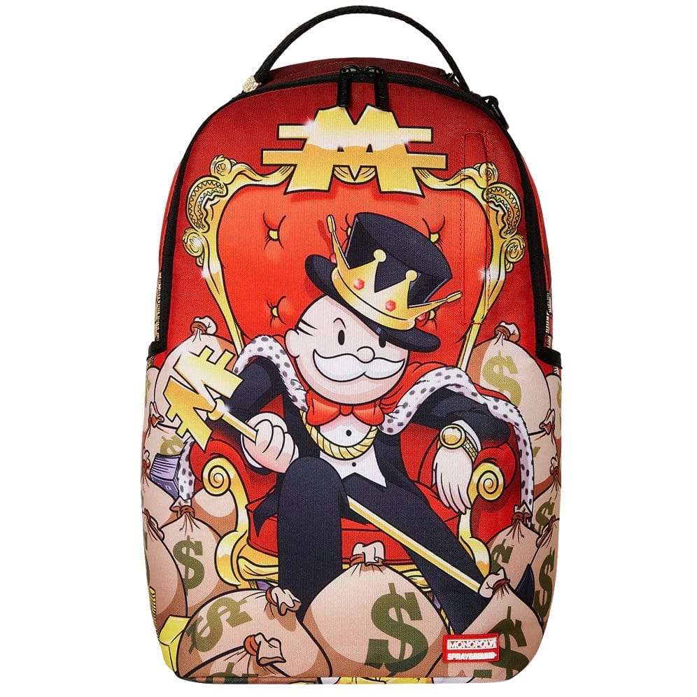 Sprayground Monopoly Gold Empire Throne Backpack