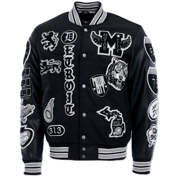 Jordan Craig Motown Varsity Jacket (Black Shadow) 91651