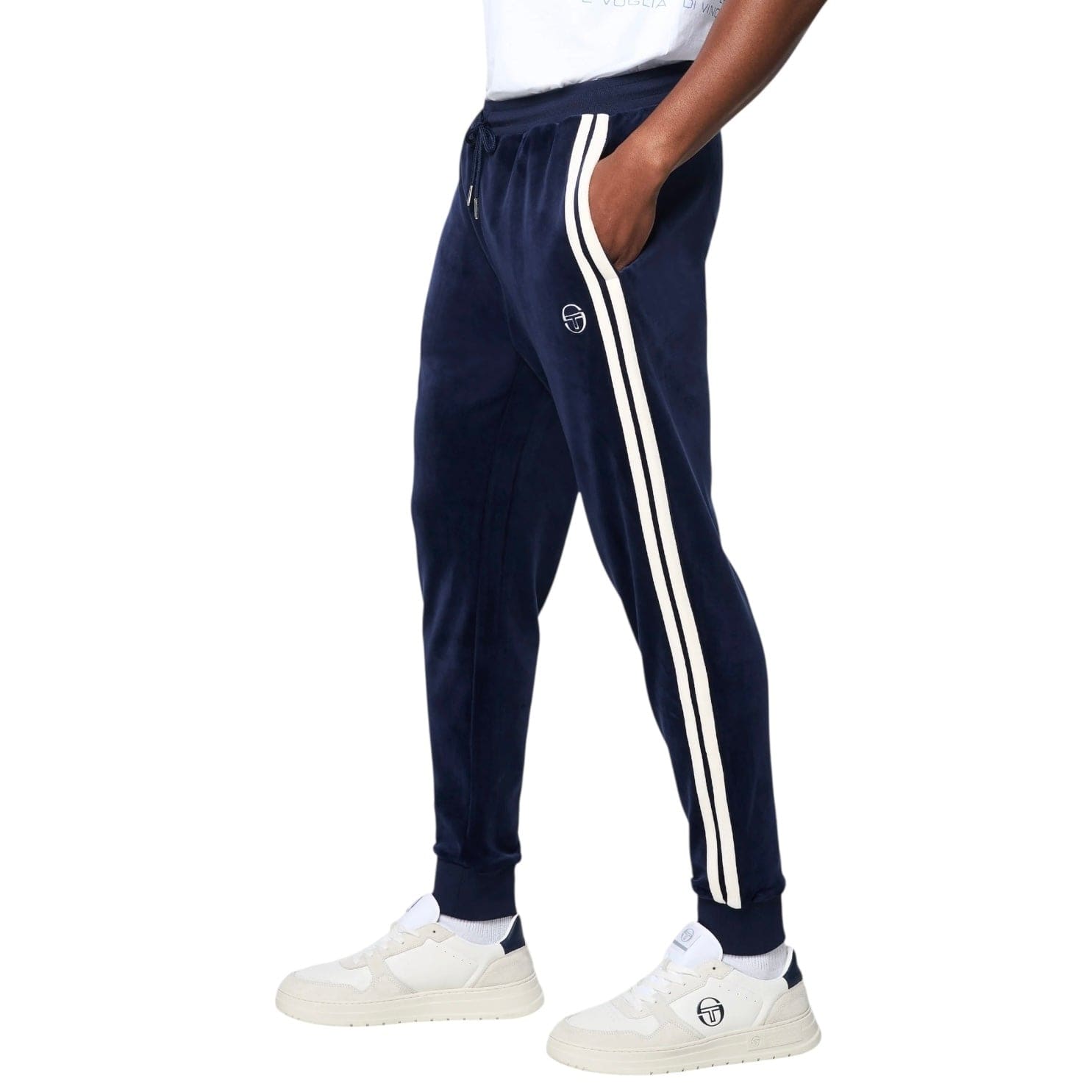 Sergio Tacchini Damarindo Velour Track Set (Maritime Blue)