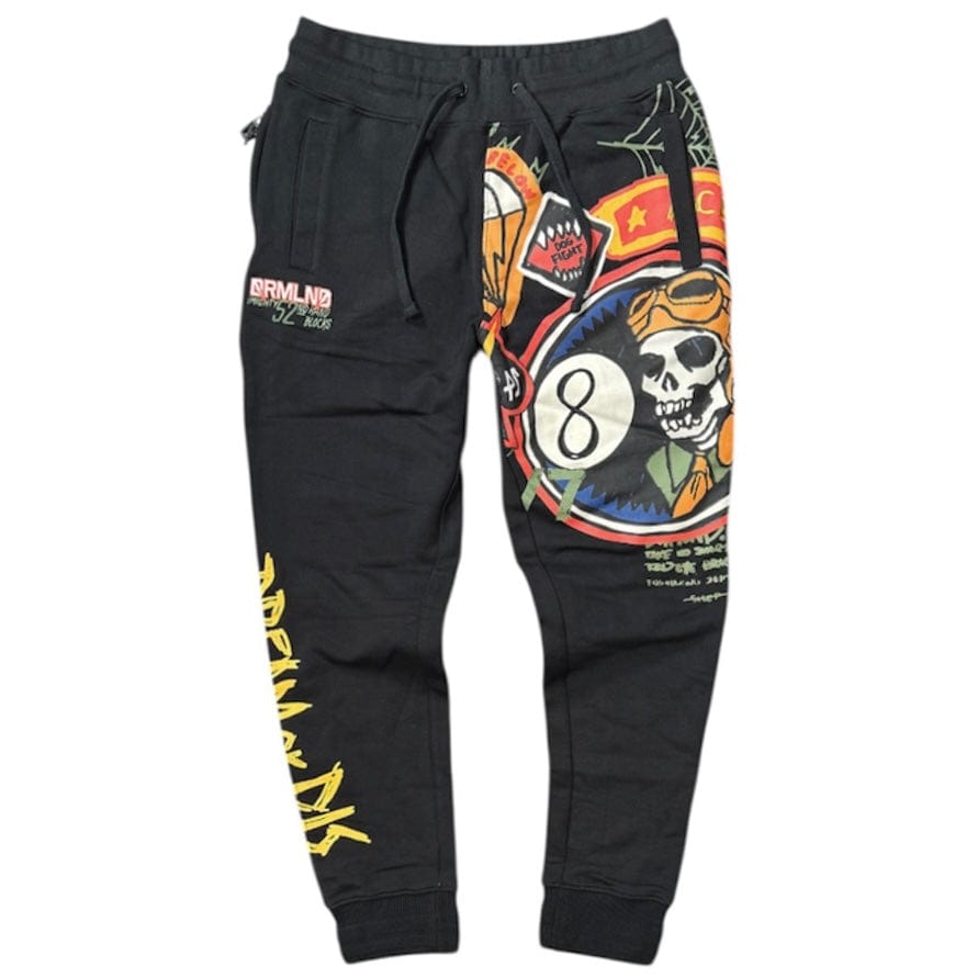 Dreamland Lightning Storm Squadron Sweatpants (Black) D2109B0560