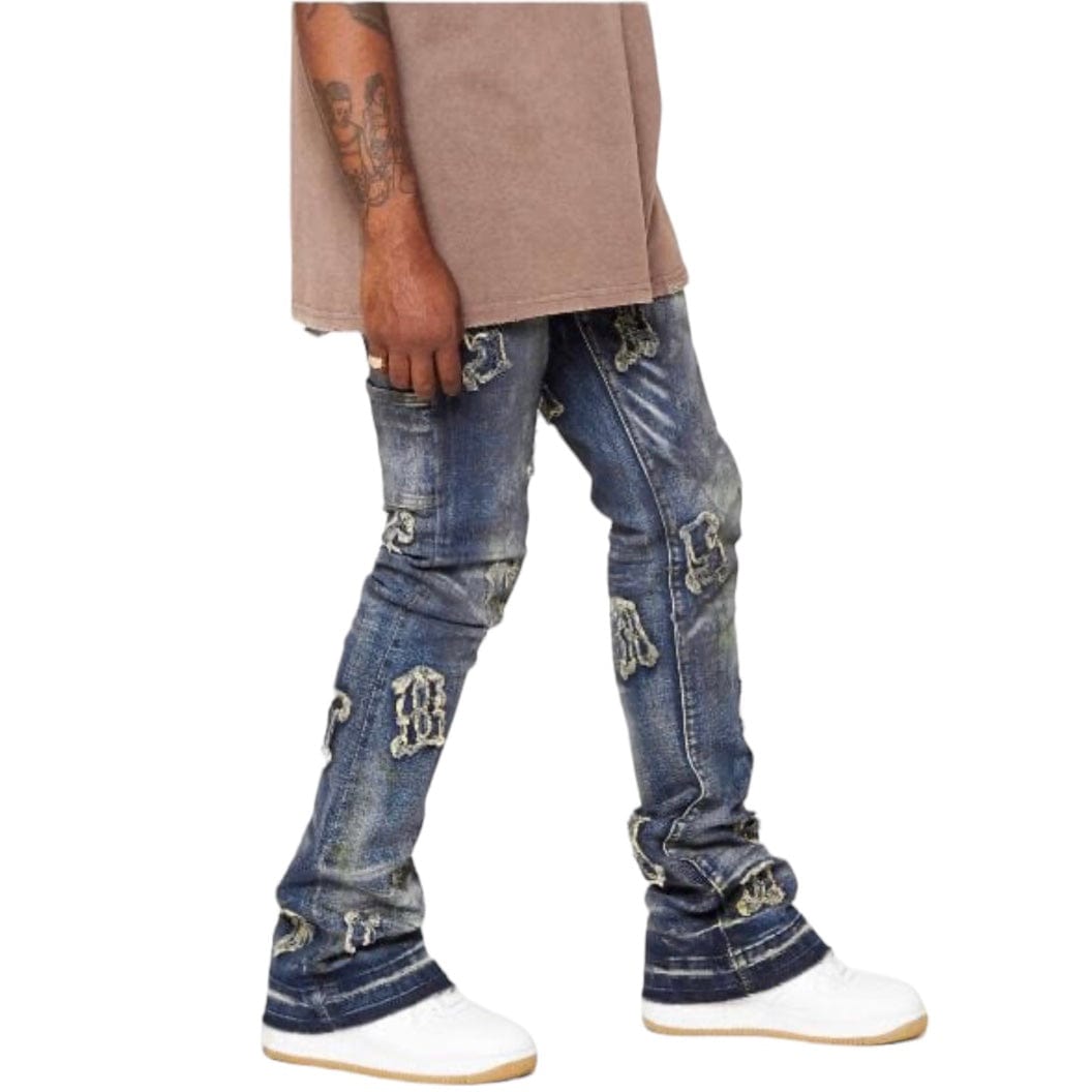 Valabasas "Loomis" Denim Stacked Jean (Blue Wash) VLBS3897