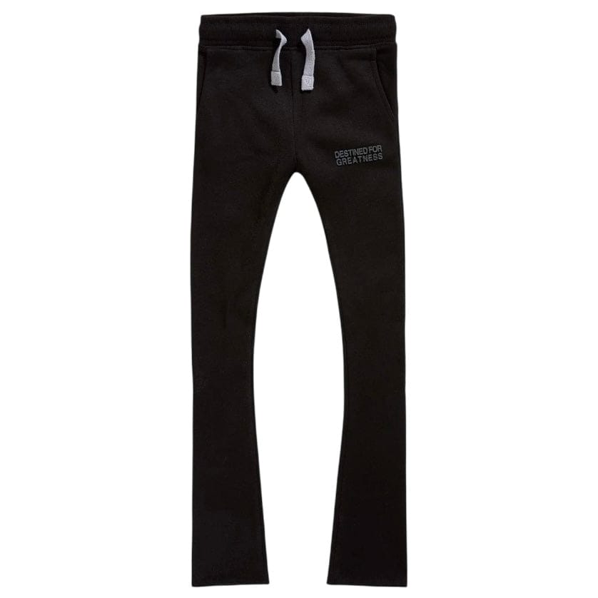 Kids Destined For Greatness Stacked Sweatpants (Black)