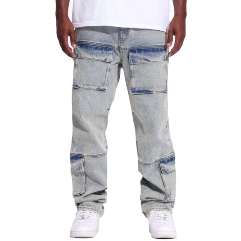 Crysp Freddie Cargo Denim (Light Bleach) CRYSP25-107