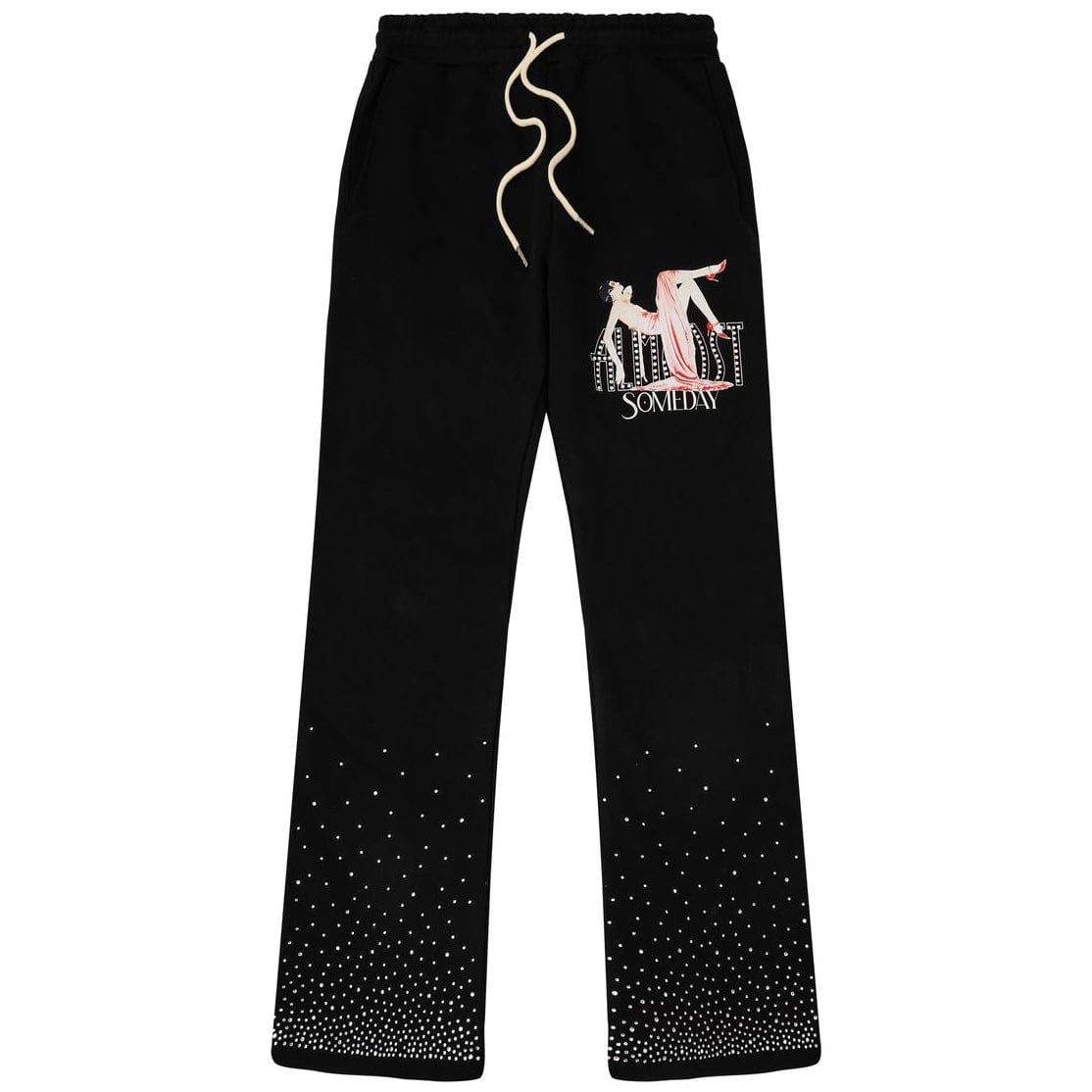 Almost Someday High Class Flare Bottoms (Sun Fade Black) AS-H25-057