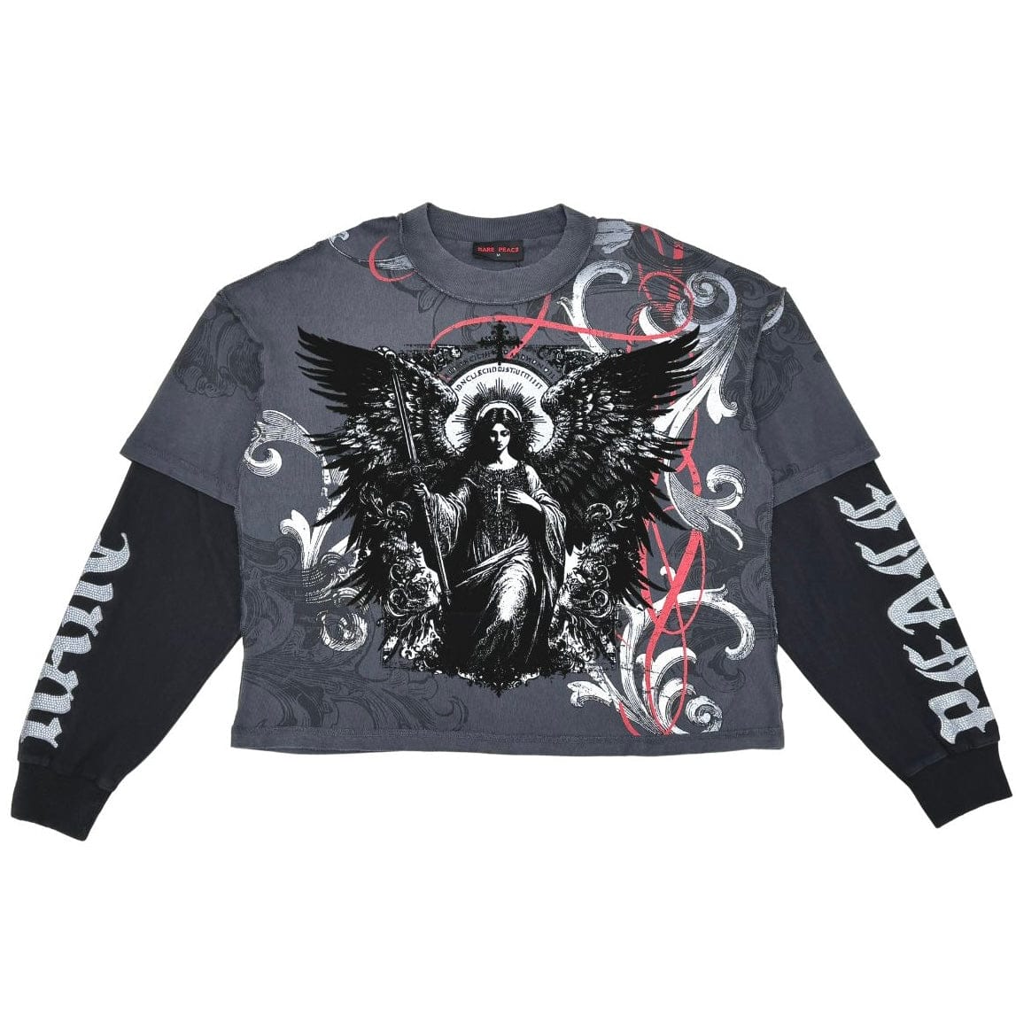 Rare Peace End of Pax Americana Twofer w/ Flocking Tee (Dark Grey) RK5046