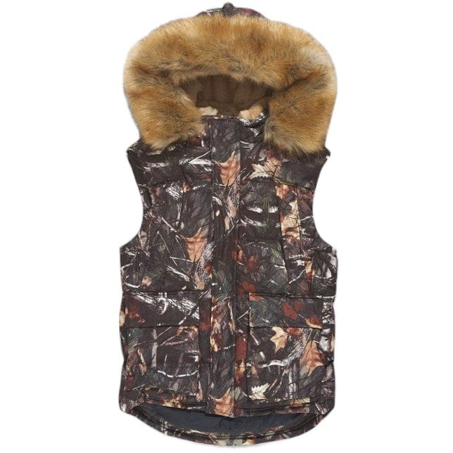 Jordan Craig Yukon Fur Lined Puffer Vest (Real Tree) 9377VC