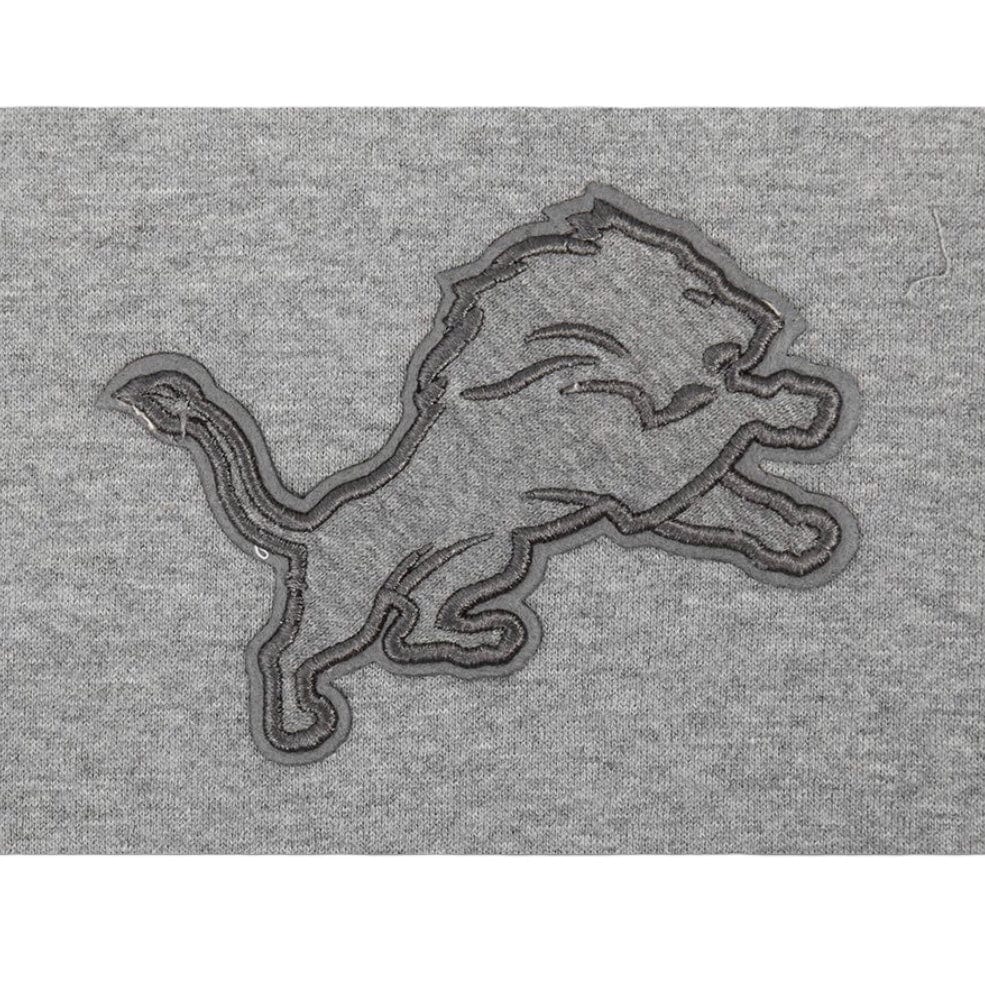 Pro Standard Detroit Lions Drop Shoulder Flc PO Hoodie (Dark Heather Grey)