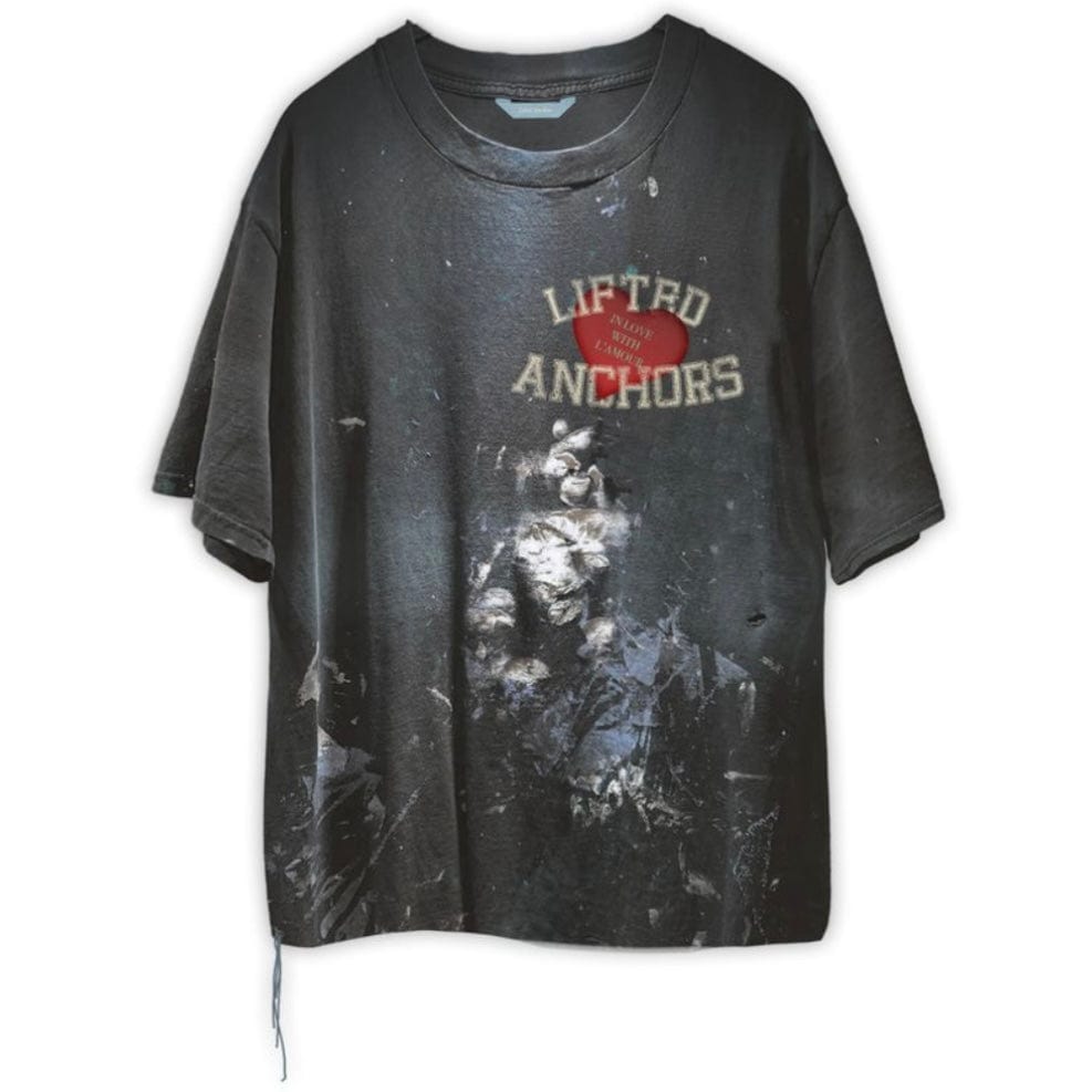 Lifted Anchors Amour Paint Tee (Washed Black) LA-SP25-036