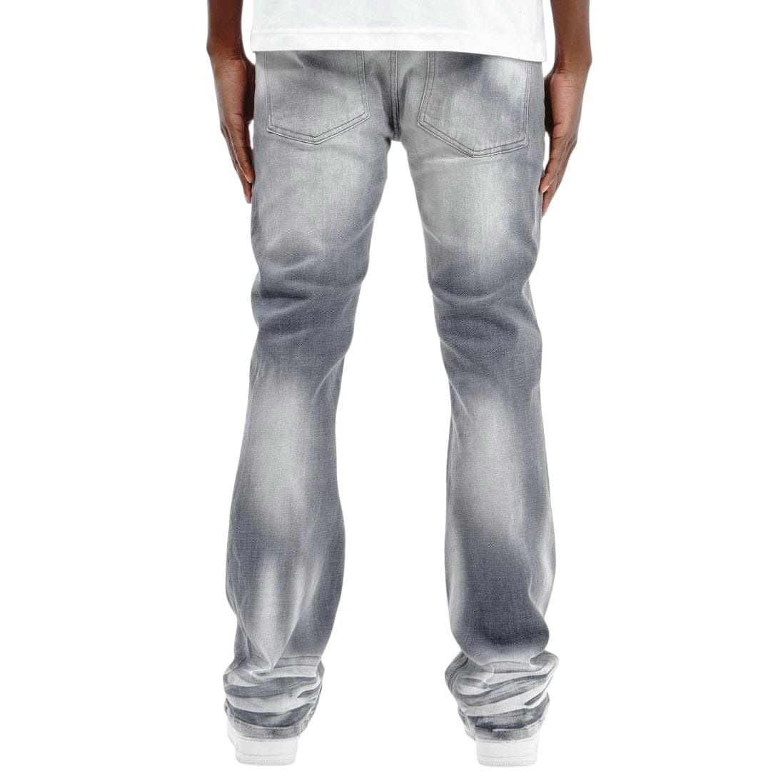 Copper Rivet Flare Fit Denim Jean (Gray) 533018-GY