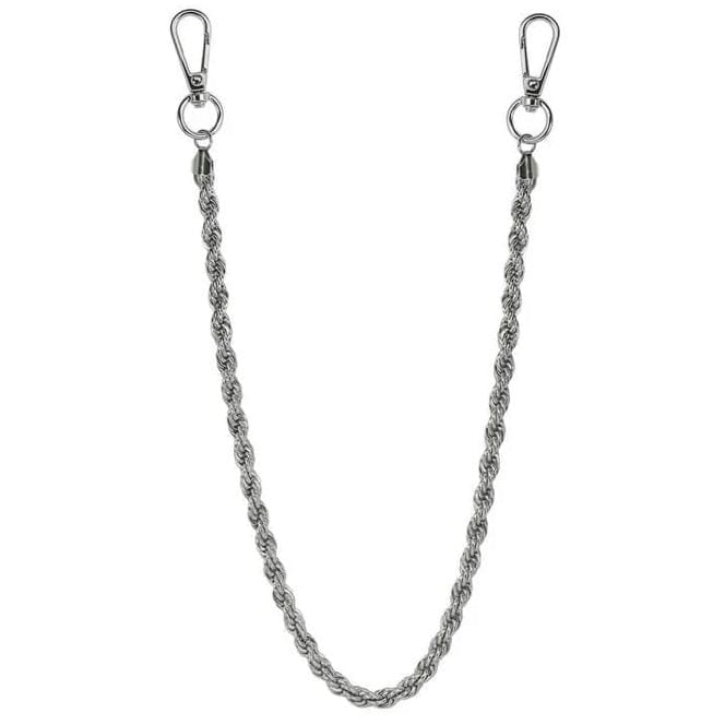 Jewelry Essentials 8mm Rope Pant Chain 22" (Silver) BKC-132S