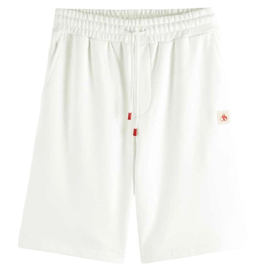 Scotch & Soda Fleece Sweat Shorts (White Traditional) 176897