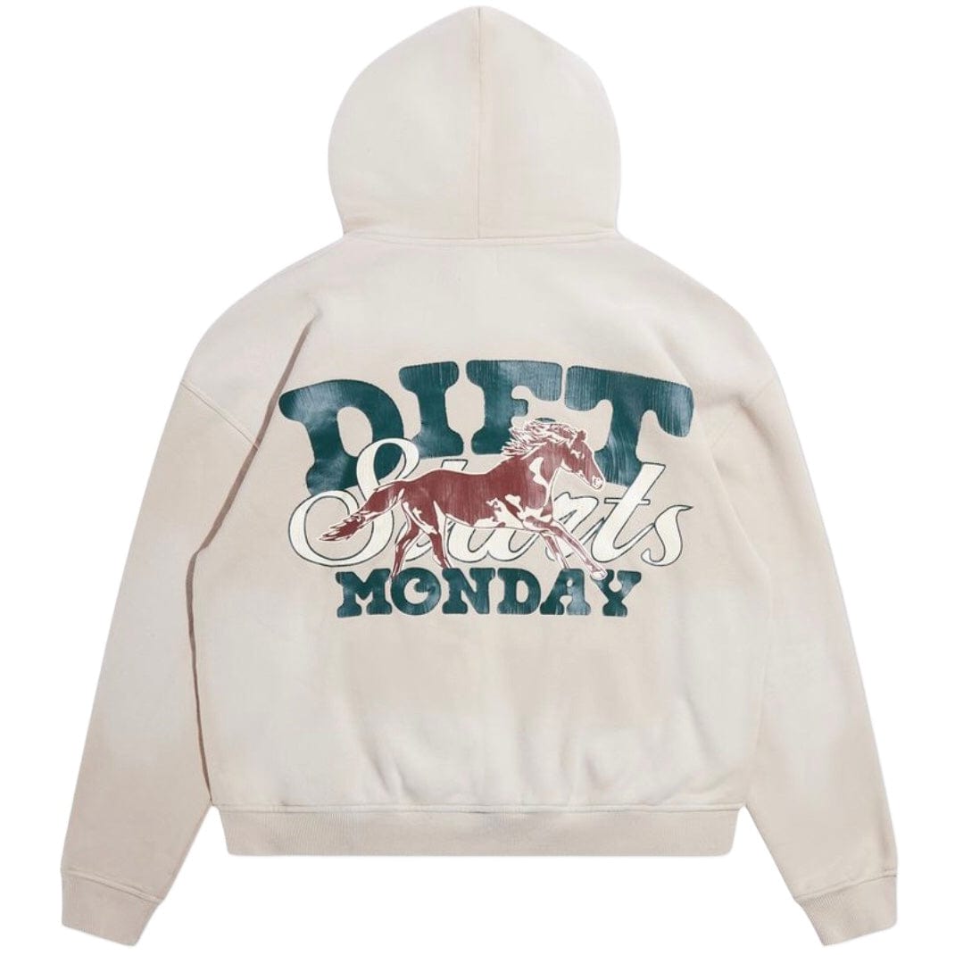 Diet Starts Monday Fleece Stable Hoodie (Beige) DSM-HOL24-064