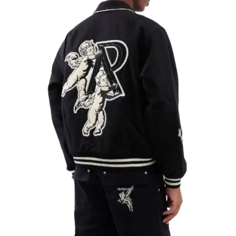 Represent Cherub Wool Varsity Jacket (Jet Black) MJ1008-01