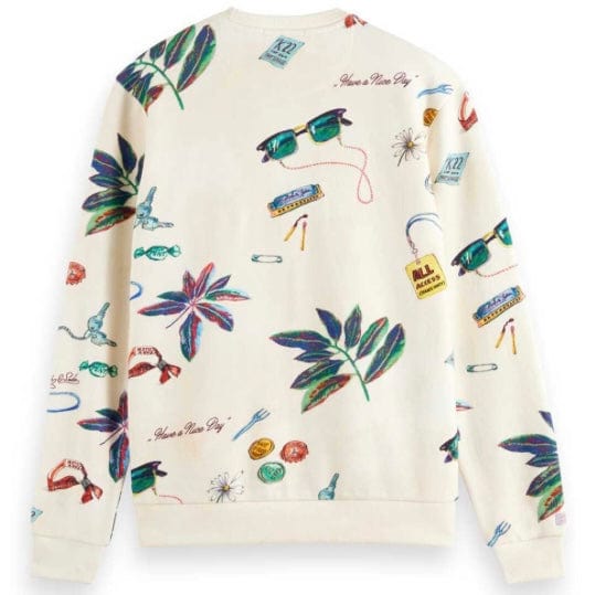 Scotch & Soda Big Aop Sweatshirt (Festival Trinket) 172998