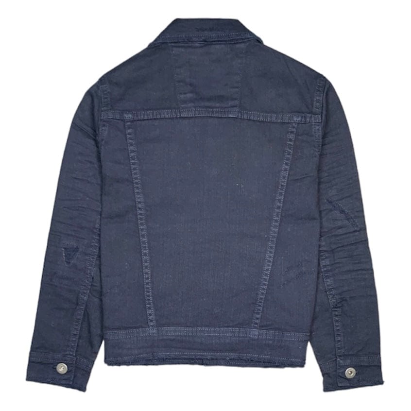 Kids Jordan Craig Tribeca Twill Trucker Jacket (Navy) JJ900RK