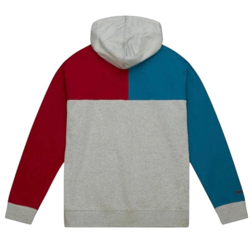 Mitchell & Ness Detroit Pistons Tie Breaker Fleece Hoodie (Teal/Red/Grey)