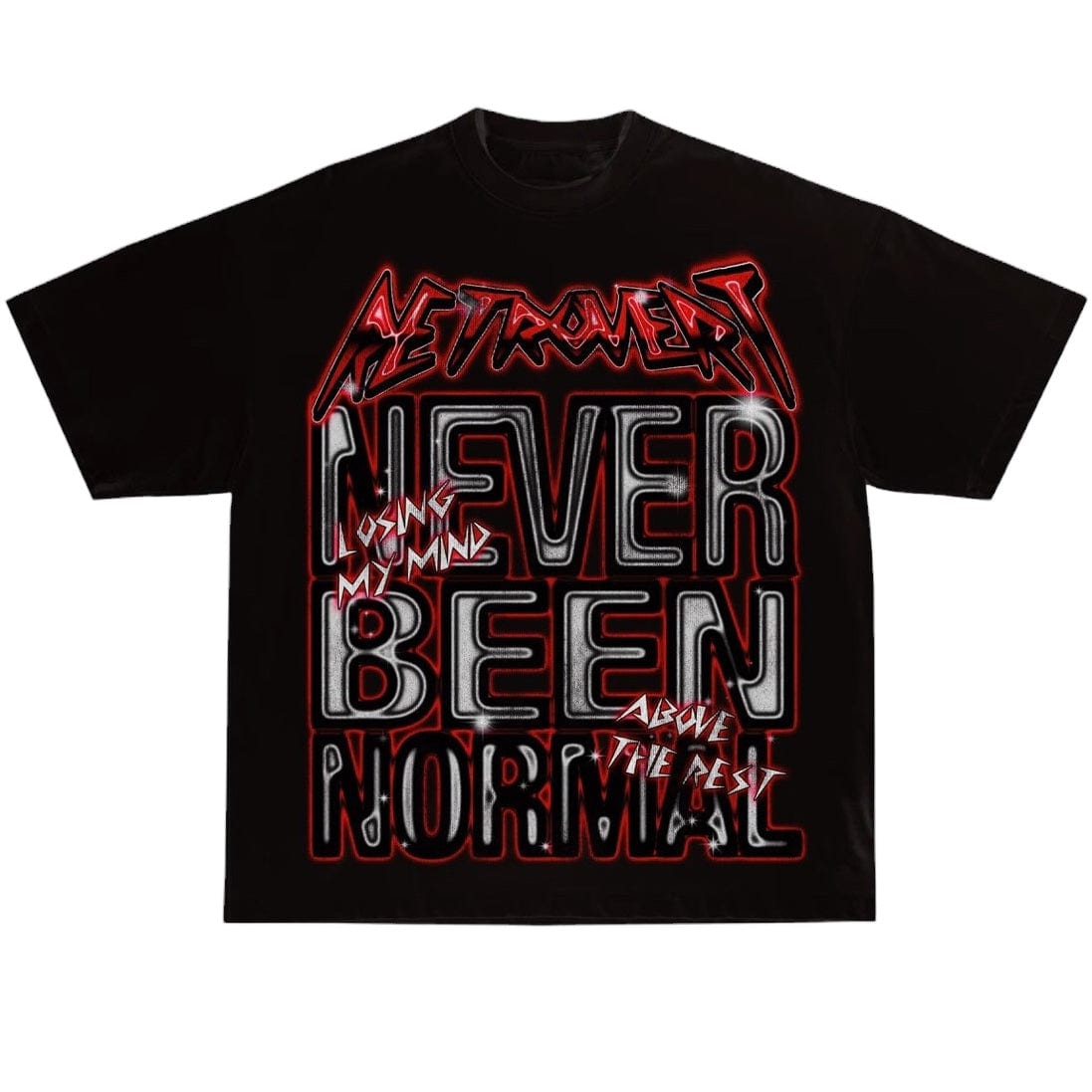 Retrovert Skull Tee (Black/Red)