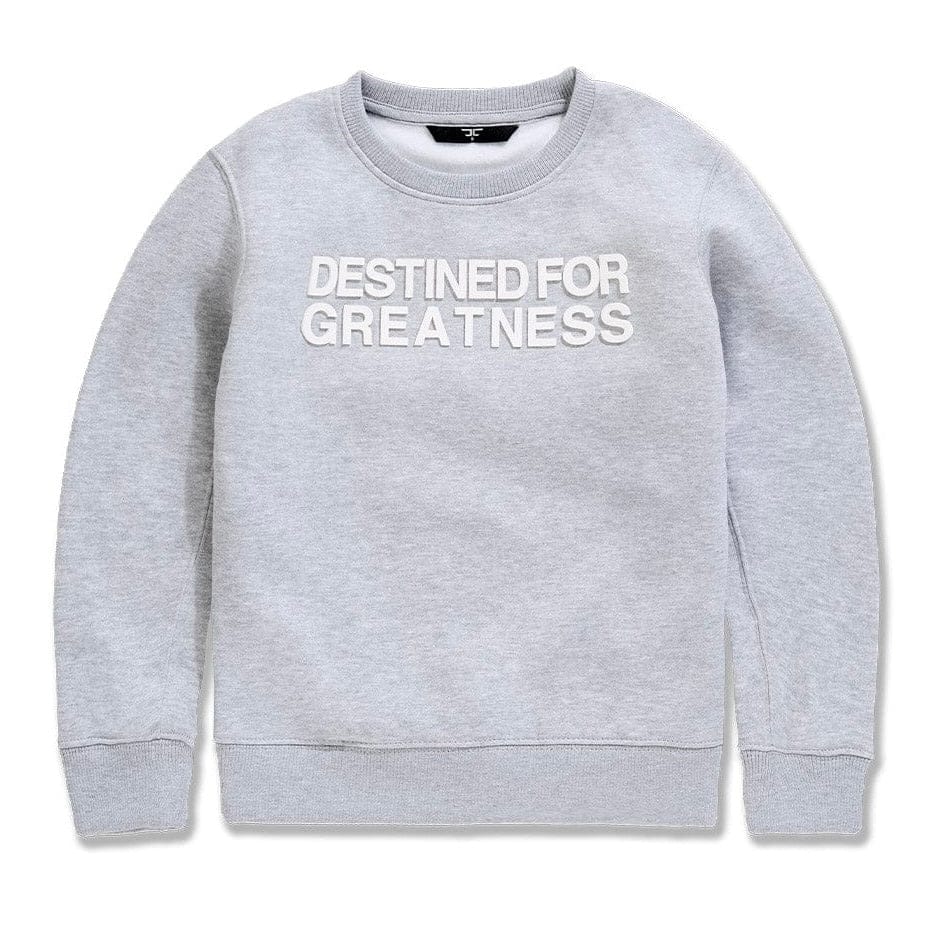 Boys Destined For Greatness Crewneck Sweatshirt (Heather Grey)