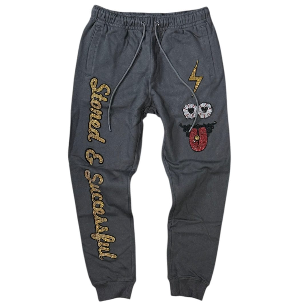 Roku Studio Rhinestone Stoned Joggers (Black) RK4480519-BLK