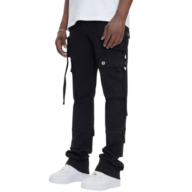 Anom Amula Stacked Denim Jean (Jet Black) ANM219STA