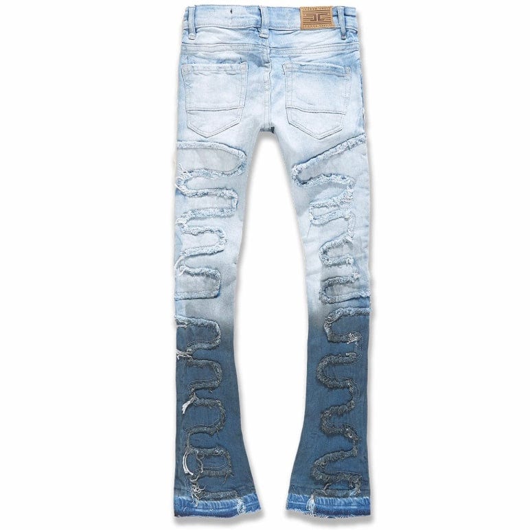 Kids Jordan Craig Stacked Oasis Denim (Blue Wave) JTF1131K