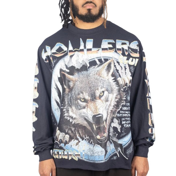 Howlers Club Untamed Wolves LS Sweatshirt (Navy)