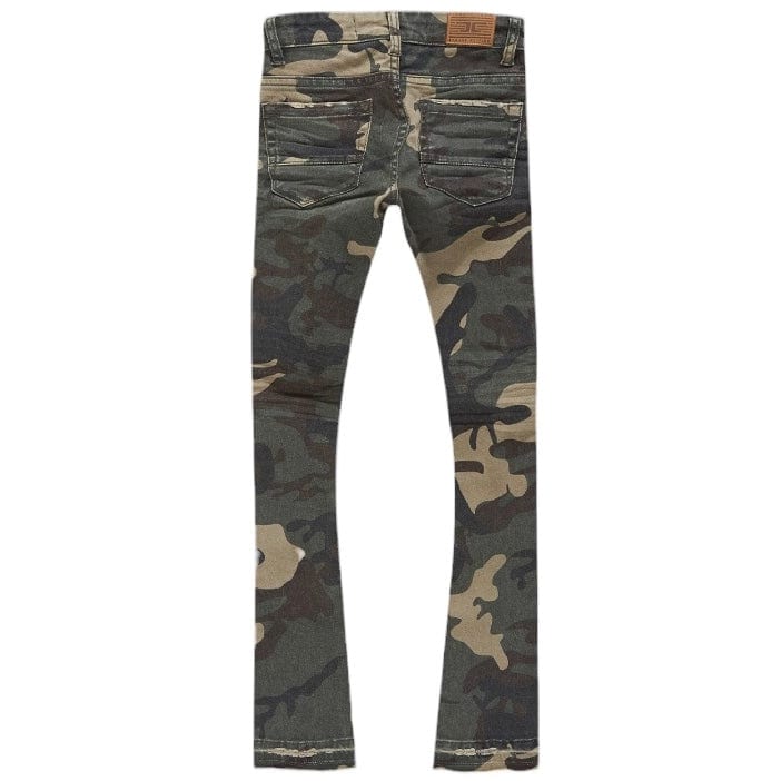 Kids Jordan Craig Stacked Tribeca Twill Pants (Woodland) JTF990RCK