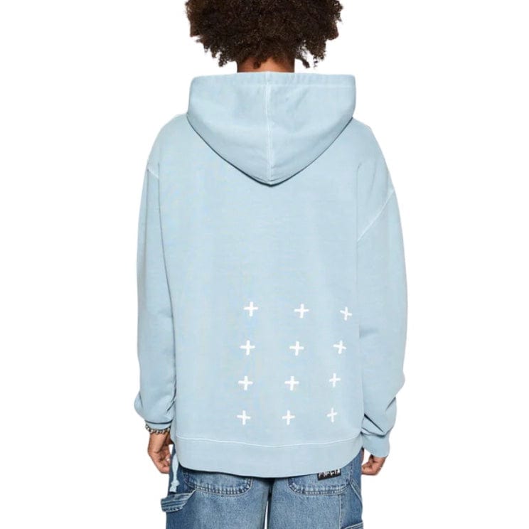 Ksubi Skript Biggie Hoodie (Ice Blue) MFA24FL005