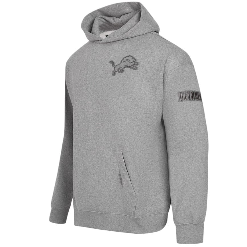 Pro Standard Detroit Lions Drop Shoulder Flc PO Hoodie (Dark Heather Grey)