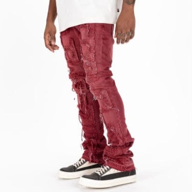 Pheelings "Inspired By" Flare Stack Denim (Burgundy)