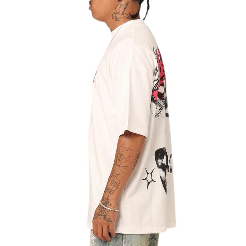 Loiter Sketchbook Oversized Tee (Off White)