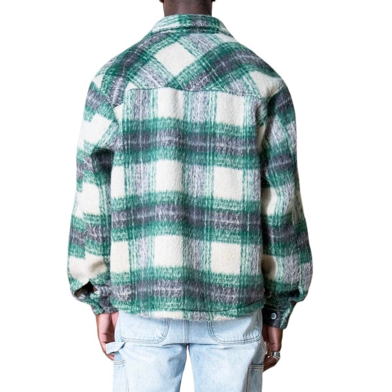 Eptm Side Slit Flannel (Green) EP11722