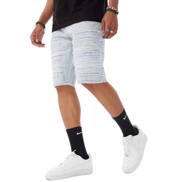 Jordan Craig Og Python Denim Shorts (Iced White) J1148S