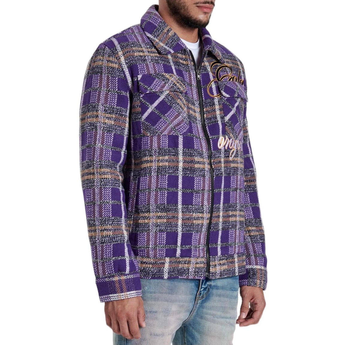 Gala Original Reckoning Flannel Jacket (Purple Plaid) G-SP-24-002