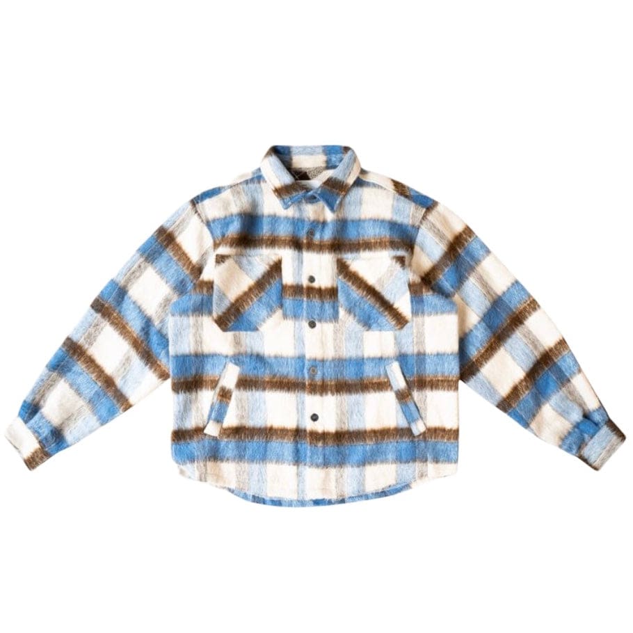 Eptm Side Slit Flannel (Blue/Brown) EP11684