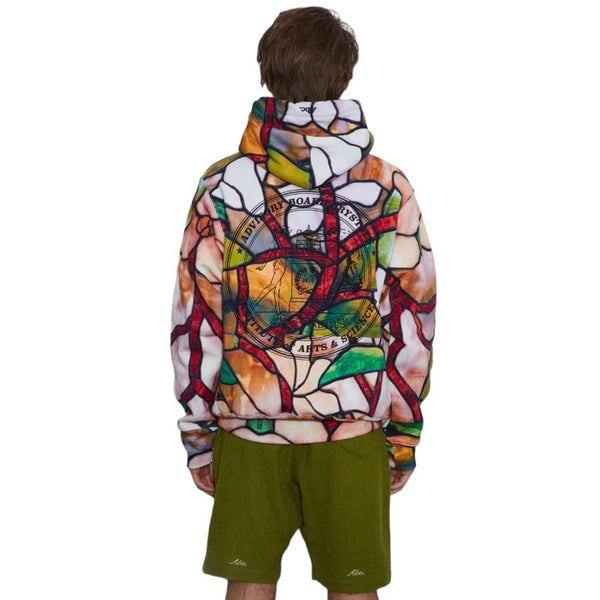 Advisory Board Crystals Critical Thinking Hoodie (Stained Glass Print)