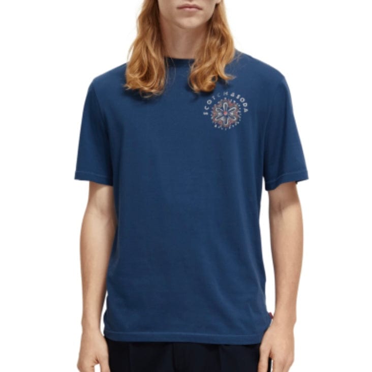 Scotch & Soda Festival Aw Tee (Storm Blue) 173025