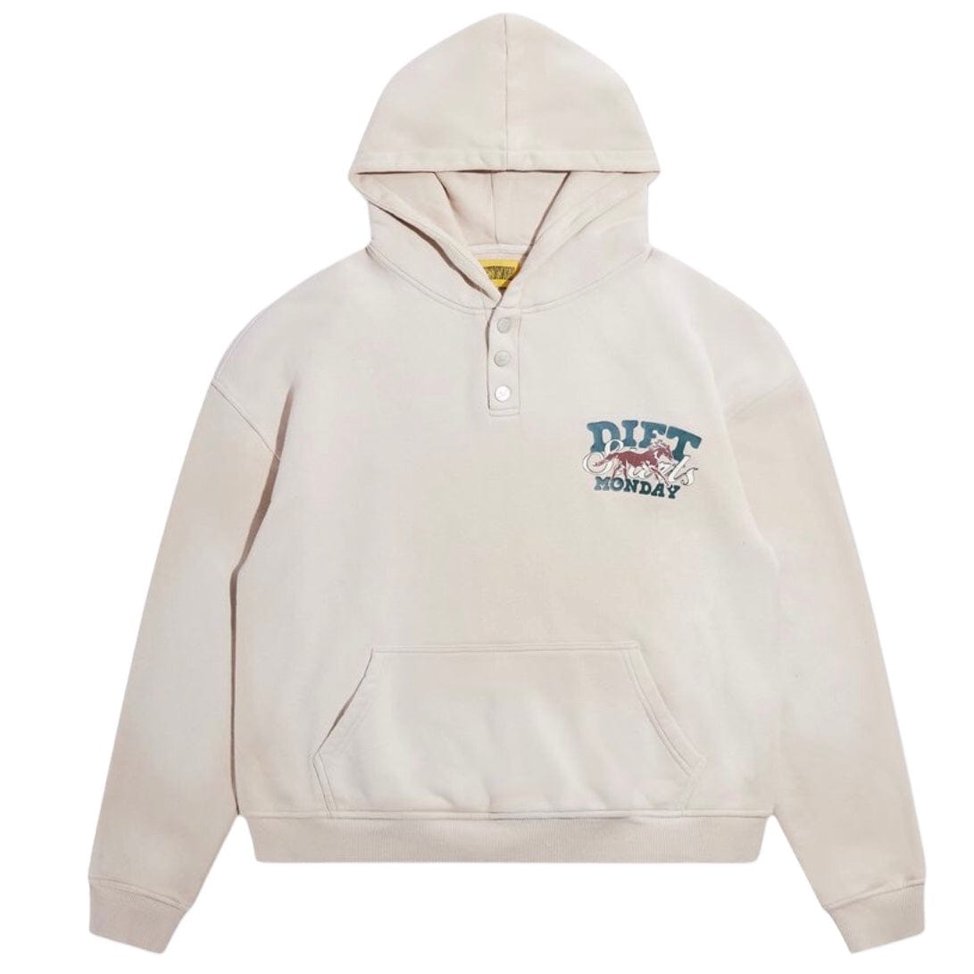 Diet Starts Monday Fleece Stable Hoodie (Beige) DSM-HOL24-064