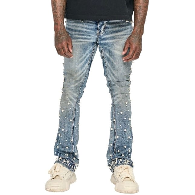 Valabasas Sheam Stacked Denim (Dirty Wash) VLBS-VJ3-1023