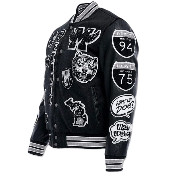 Jordan Craig Motown Varsity Jacket (Black Shadow) 91651