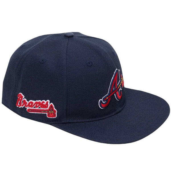 Pro Standard MLB Atlanta Braves Logo Snapback Hat (Midnight Navy)