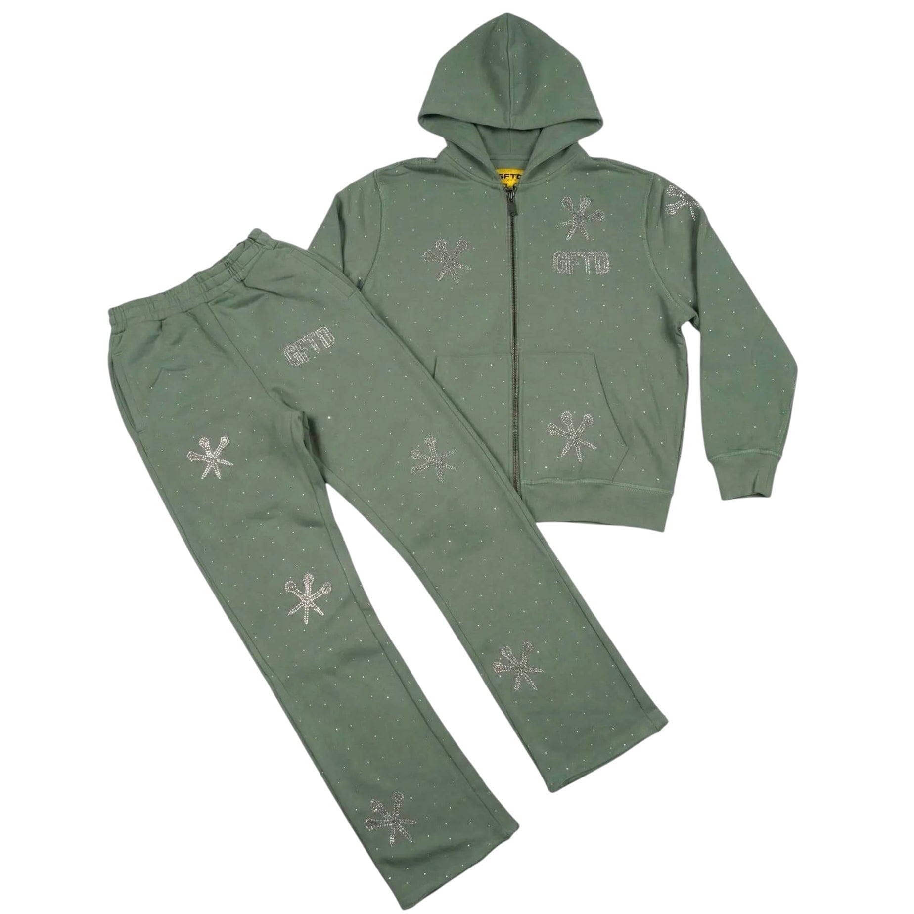 GFTD La Dagger Hoodie & Pants Set (Green)