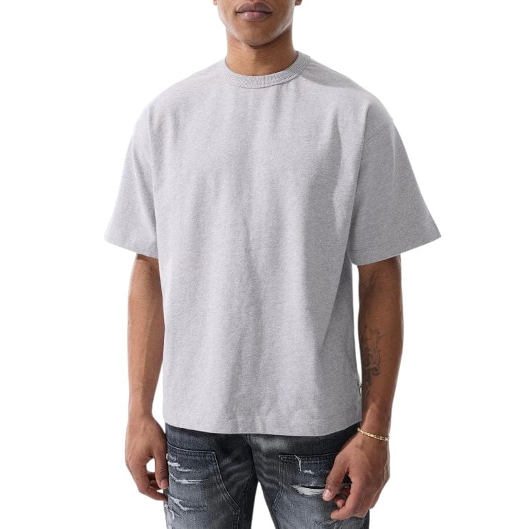 Jordan Craig Heavyweight Cropped Boxy T Shirt (Heather Grey) 9205A