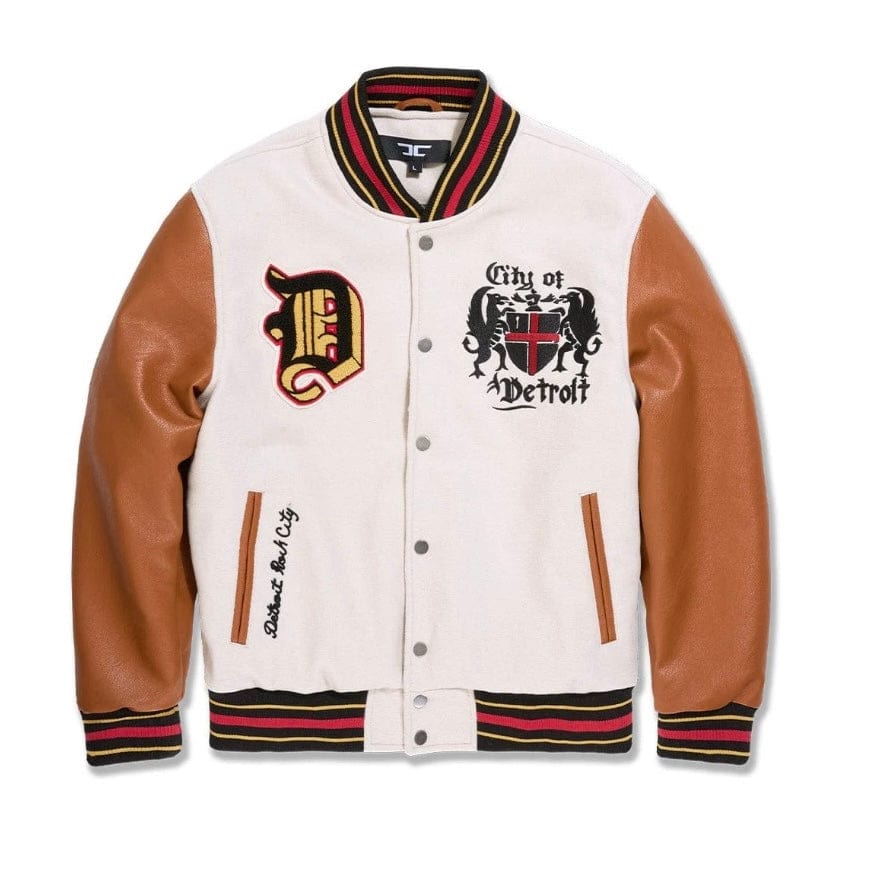 Jordan Craig The Renaissance City Varsity Jacket (Cream) 91654