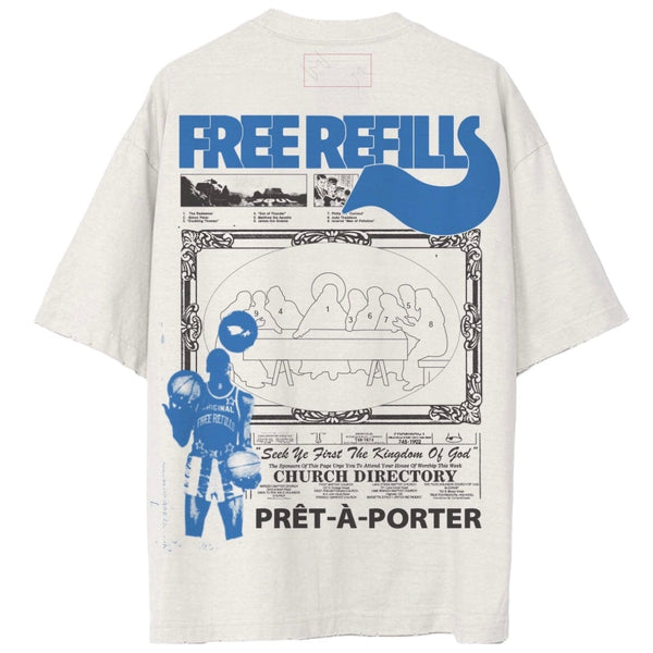 Free Refills Last Supper Tee (Vintage White) FRC2-15