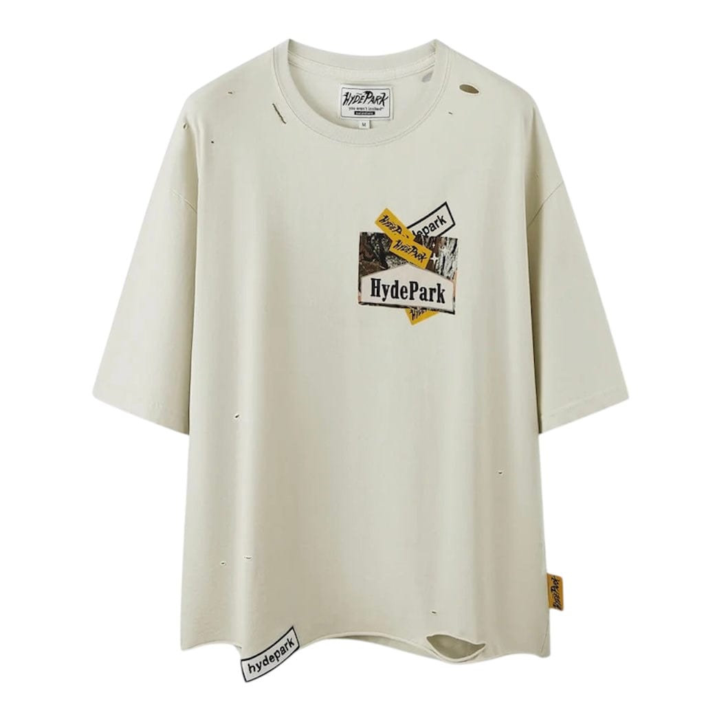 Hyde Park Ciggy Cig Forest Camo SST Tee (Cream)