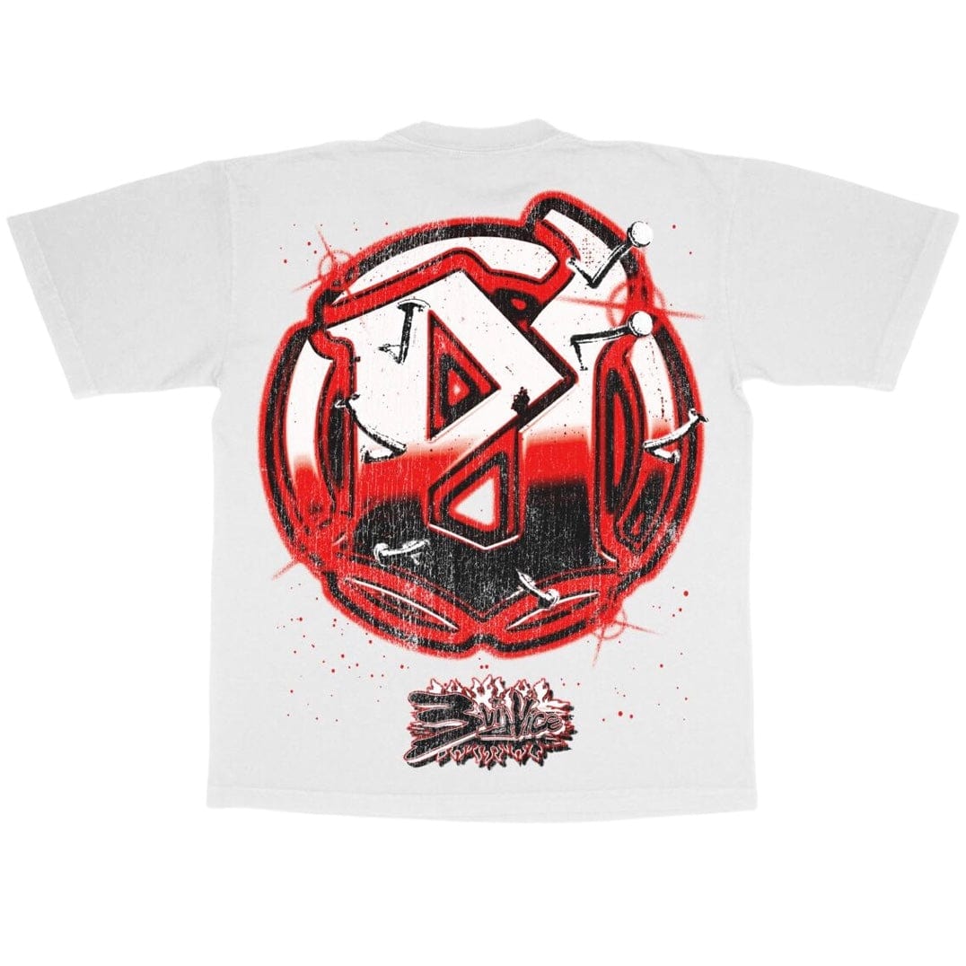 Evil Vice Nail Head Tee (White) S24-12