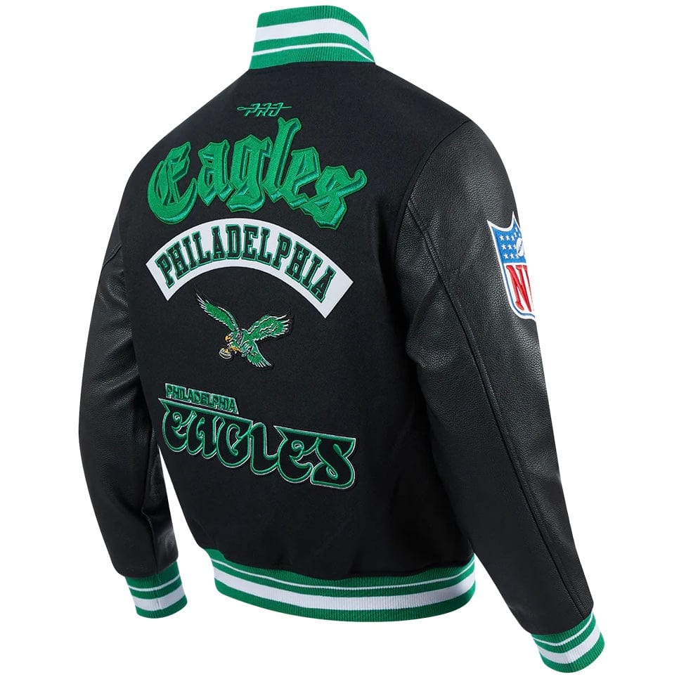 Pro Standard NFL Philly Eagles Best Of Men's Varsity Jacket (Black/Green)